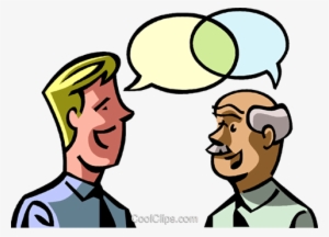 Two Businessmen Talking Royalty Free Vector Clip Art - Conversando Png