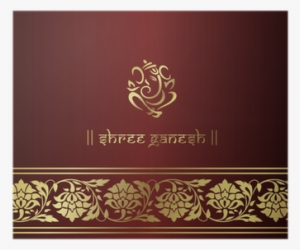 Indian Wedding Card Png Download - Emblem