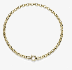9ct Oval Belcher Necklace - Necklace