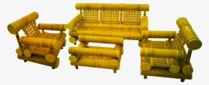 Keko Bamboo Set Of 2 Single Seat And 1 Triple Seat - Couch