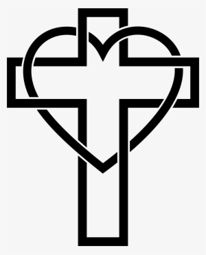 Jesus Big Image Png - Christian Cross And Heart
