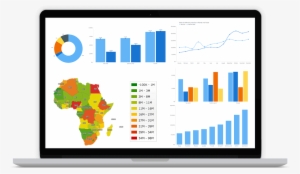 Laptop With Anychart Charts - Anychart Js
