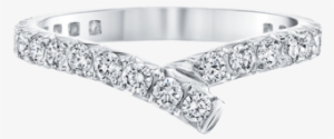 Ribbon Diamond Wedding Band - Wedding Ring