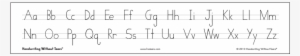 Print Alphabet Desk Strips - Cursive Alphabet Strip Printable