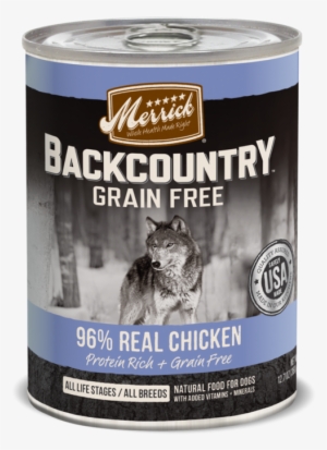 Merrick Backcountry Grain Free Backcountry 96% Chicken - Merrick Backcountry 96 Real Chicken Can Dog Food