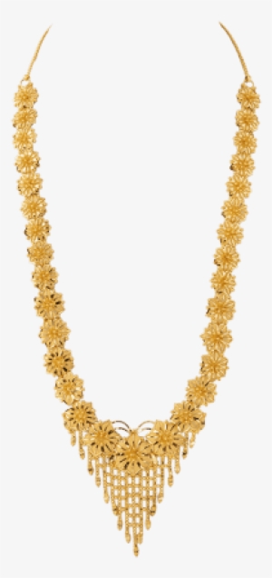 Bombay Flower Necklace - Bombay Design Gold Necklace