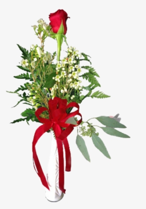 Single Rose Bud Vase - Crystal Gardens Florist