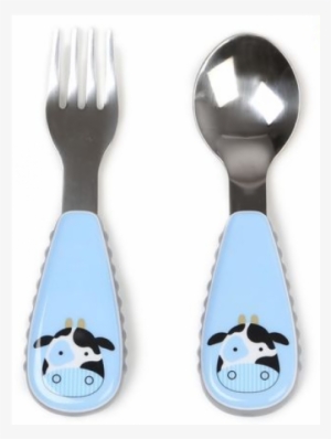 Sale Skip Hop Zootensils Fork And Spoon Cow - Skip Hop Zoo Fork & Spoon Utensil Set - Cow