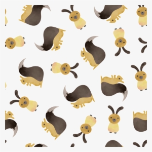 Golden Squirrel Cartoon Background - Portable Network Graphics