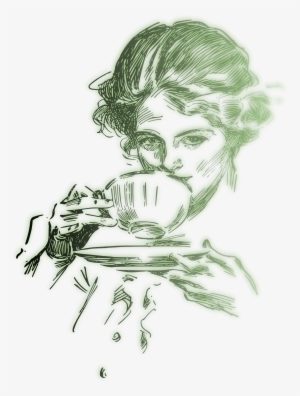 This Free Icons Png Design Of Woman Drinking Coffee