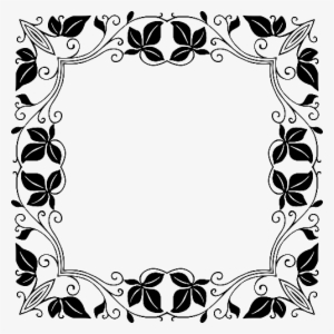 Vintage Border With Leaves - Traditional Borders And Frames