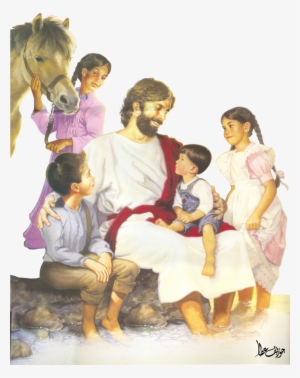 The Blessing I Reward Maketh People Rich Without Adding - Jesus And Child Png