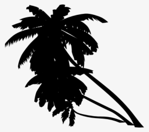 Palm Tree Black Clip Art At Clipart Library - Black Palm Tree Png