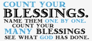 Count Your Blessings Bible Verse