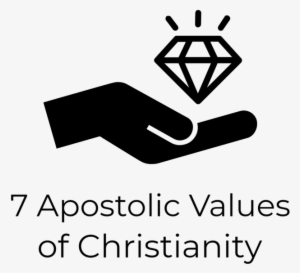 7 Apostolic Values Logo Black - Number