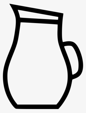 Jug Of Water Comments - Jug Black And White Png