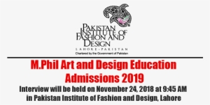List Of Student For Interview - Pakistan Institute Of Fashion And Design