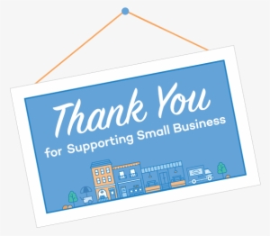 Thank You For Supporting Small Business Badge - Thank You Small Business