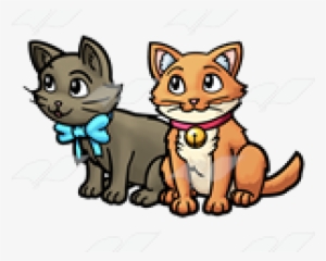 kittens clipart two - cartoon