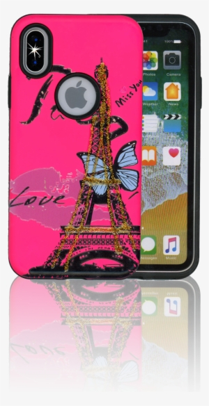 Iphone X Mm 3d Paris Butterfly - Mobile Phone