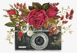 Camera Flower Designs Transp - Calling Card Flower Background Design