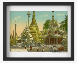 Vintage "shrine Of The Great Bell Temple" - Myanmar