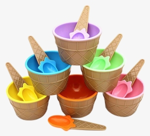 Ice Cream Bowl & Spoon - Ice Cream