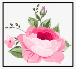 Flower Bouquet Png Transparent Vector Black And White - Цветы Для Фотошопа
