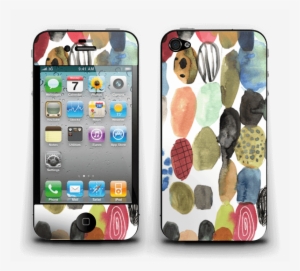 Dots Watercolor - Apple Iphone 4 Rose Gold/black Tuff Hybrid Phone Case