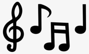 Music Note Clip Art Black And White - Music Notes Clipart