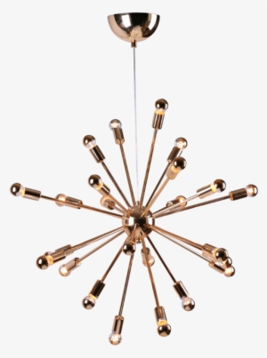 Spark Gold - Latitude Run Satterfield 24-light Sputnik Chandelier;