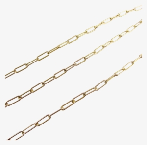 Yellow Gold Paper Clip Chain - Paper Clip Chain Necklace