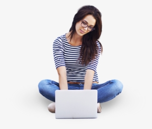 Digital Marketing Agency - Png Girl With Laptop