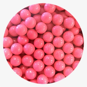 Bright Pink Color Splash 1/2" Gumballs - Chewing Gum