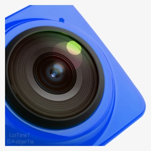 Video Camera Lens Png Download - Blue