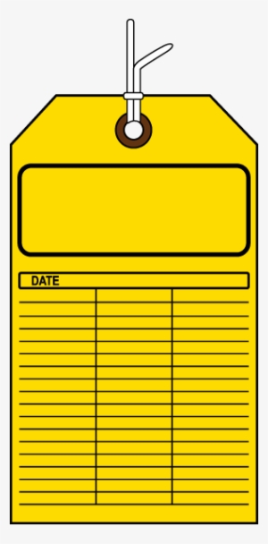 Blank Yellow Inspection Tag - Colorfulness