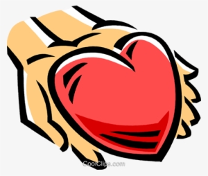 Person With A Heart In Their Hands Royalty Free Vector - Kindness Clipart