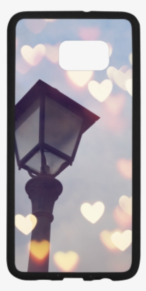 French Lamp Bokeh Heart Rubber Case For Samsung Galaxy - Smartphone