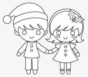 Clipart Transparent Kids Drawing Clip Art At Getdrawings - Boy And Girl Holding Hands