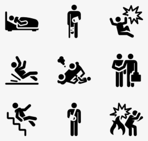 Insurance Human Pictograms - Accidents Icon