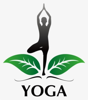 Tree Pose Green Leaves Yoga Logo Design Png Transparent - Лого Йога