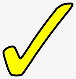Bright Clipart Yellow Thing - Yellow Check Mark Png