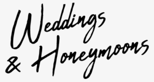 Weddings And Honeymoons - Wedding