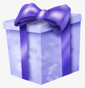 Purple Gift Box Png Transparent - Gift