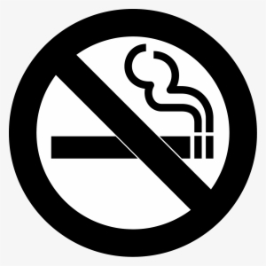 Open - No Smoking Png Black