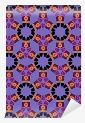Boomerang Seamless Pattern On Violet Background Wall - Pattern