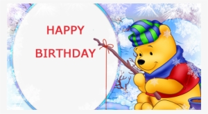 Write Name On Winnie The Pooh Birthday Card - Winnie The Pooh Birthday Card Cover