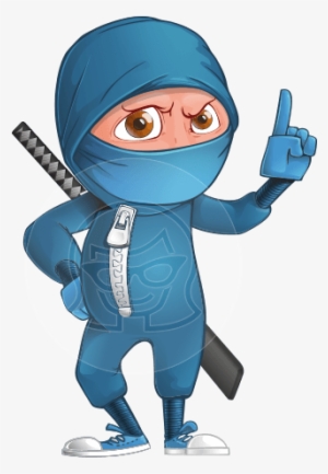 Hotaru The Determined Ninja Hotaru The Determined Ninja - Ninja Cartoon Blue