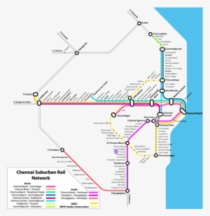 Chennai Metro Rail Map - Chennai Electric Train Route