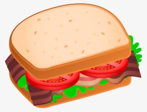 "tasty" Clip Art Of Hamburgers And Sandwiches - Blt Sandwich Clip Art